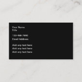 Thema Automotive Moderne Visitenkarten Visitenkarte (Rückseite)