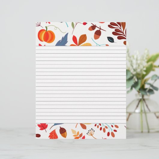 Thema "Autumn Lined Recipe" (Stehend Vorderseite)