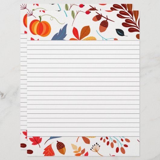 Thema "Autumn Lined Recipe" (Vorne/Hinten)