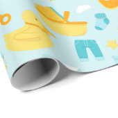 Thema Baby Geschenkpapier (Rolleneckpunkt)