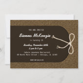 Thema Basketweberei Einladung (Vorderseite)