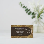 Thema Basketweberei Visitenkarte (Stehend Vorderseite)