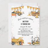 Thema "Bau von Lastkraftwagen" Einladung (Vorderseite)