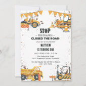 Thema "Bau von Lastkraftwagen" Einladung (Vorderseite)