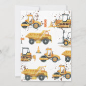 Thema "Bau von Lastkraftwagen" Einladung (Rückseite)