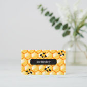 Thema "Bienenkarte" Visitenkarte (Stehend Vorderseite)