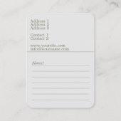 Thema Blume - Visitenkarte (Rückseite)