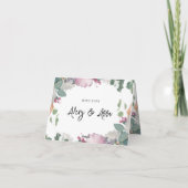 Thema Blumenhochzeit Dankeskarte (Rückseite)