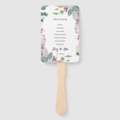 Thema Blumenhochzeit Fächer (Vorderseite)