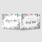 Thema Blumenhochzeit Gästebuch (Voll)