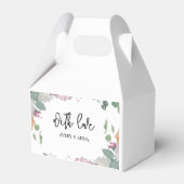 Thema Blumenhochzeit Geschenkschachtel (Rückseite)