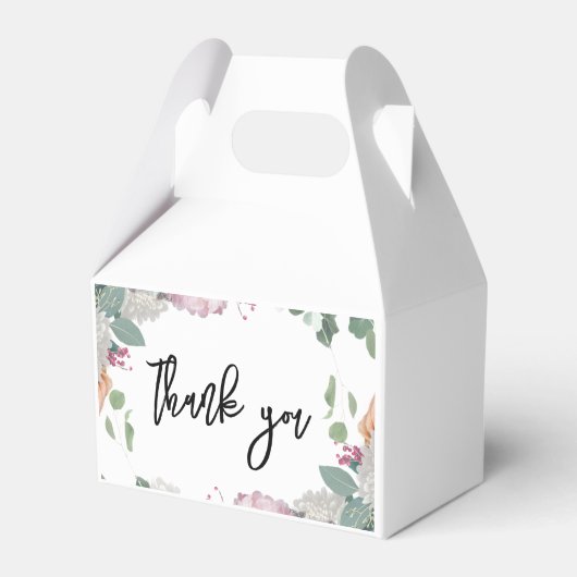 Thema Blumenhochzeit Geschenkschachtel (Vorderseite)