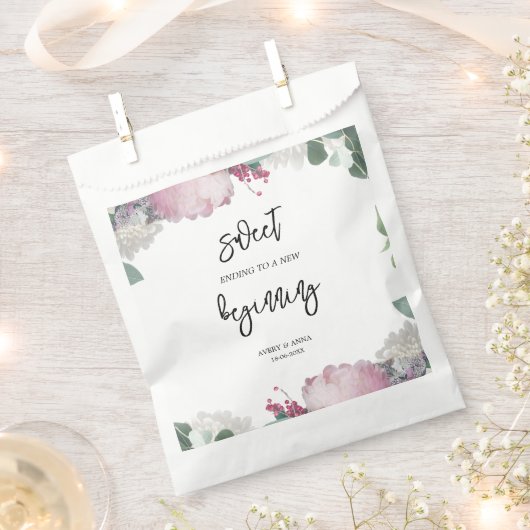 Thema Blumenhochzeit Geschenktütchen (Ausgeschnitten)