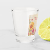 Thema Blumenhochzeit Schnapsglas (Links)