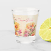 Thema Blumenhochzeit Schnapsglas (Vorderseite)