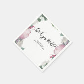 Thema Blumenhochzeit Serviette (Ecke)