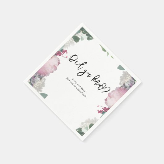 Thema Blumenhochzeit Serviette (Ecke)