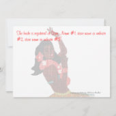 Thema Brautparty-Hawaiis Luau Einladung (Rückseite)