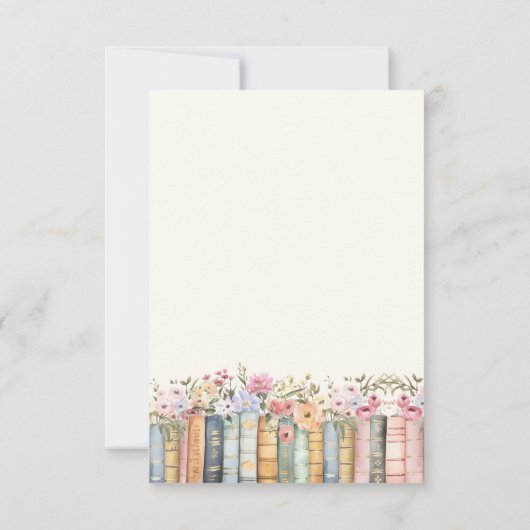 Thema buchen Danke Karte (Rückseite)