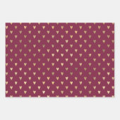 Thema Burgund und Gold Paris Geschenkpapier Set (Vorderseite 2)