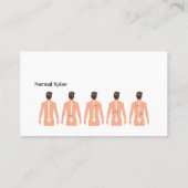 Thema "Chiropraktiker" Visitenkarte (Rückseite)