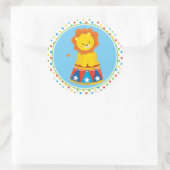 Thema "Circus" | Lion Runder Aufkleber (Tasche)