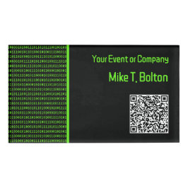 Thema "Computer Ones & Zeroes Retro": Technisches  Namenschild