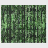 Thema Computerprogramm Matrix-Datenmuster Geschenkpapier (Flach)