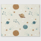 Thema "Constellation Space" Geschenkpapier (Flach)