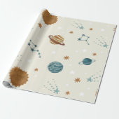 Thema "Constellation Space" Geschenkpapier (Ungerollt)