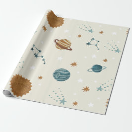 Thema "Constellation Space" Geschenkpapier