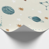 Thema "Constellation Space" Geschenkpapier (Ecke)