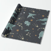 Thema "Constellation Space" Geschenkpapier (Ungerollt)