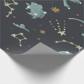 Thema "Constellation Space" Geschenkpapier (Ecke)