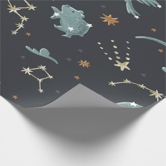 Thema "Constellation Space" Geschenkpapier (Ecke)