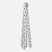 Thema cool Schwarz/Weiß-Abschluss Krawatte (Vorderseite)