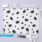 Thema cool Schwarz/Weiß-Abschluss Seidenpapier (Handwerk)