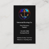 Thema "coole Bootanker" Visitenkarte (Vorderseite)