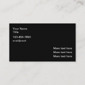 Thema "cooler Motor" Visitenkarte (Rückseite)