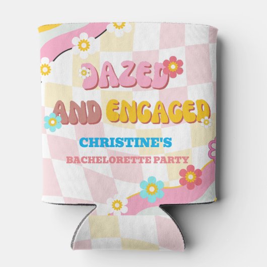 Thema "Dazed and Verlobt Junggeselinnen-Abschied 7 Dosenkühler (Rückseite)