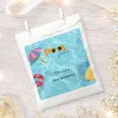Thema der Geburtstagsfeier im Pool Geschenktütchen (Ausgeschnitten)