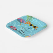 Thema der Geburtstagsfeier im Pool Pappteller (Gewinkelt)