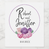 Thema der Hochzeit der Armee Weinetikett (Einzelnes Label)