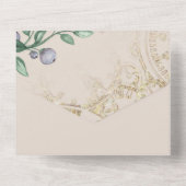 Thema der verzauberten Märchen All In One Einladung (Rückseite)