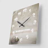 Thema des Fantasy Beach Personalisiert Quadratische Wanduhr (Winkel)