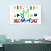 Thema des irischen Arbeitstags Banner (Messeveranstaltung)