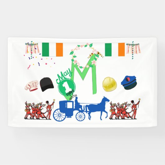 Thema des irischen Arbeitstags Banner (Horizontal)