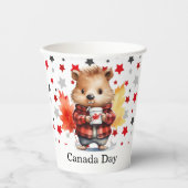 Thema des Kanadatags Pappbecher (Vorderseite)