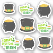 Thema des phantastischen St. Patrick's Day Aufkleber (Vorderseite)