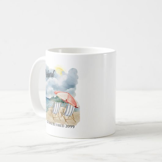 Thema des Ruhestandsvorsitzes Kaffeetasse (Vorderseite Links)